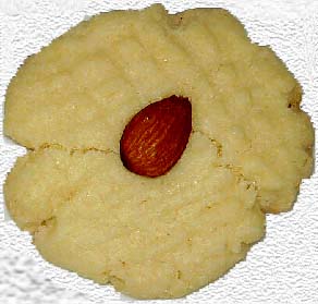 Finished almond cookie